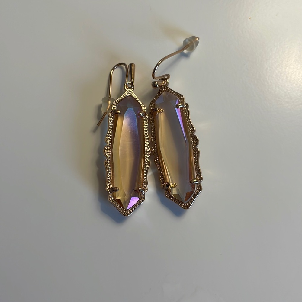 Kendra Scott Rose Gold Iridescent Earrings